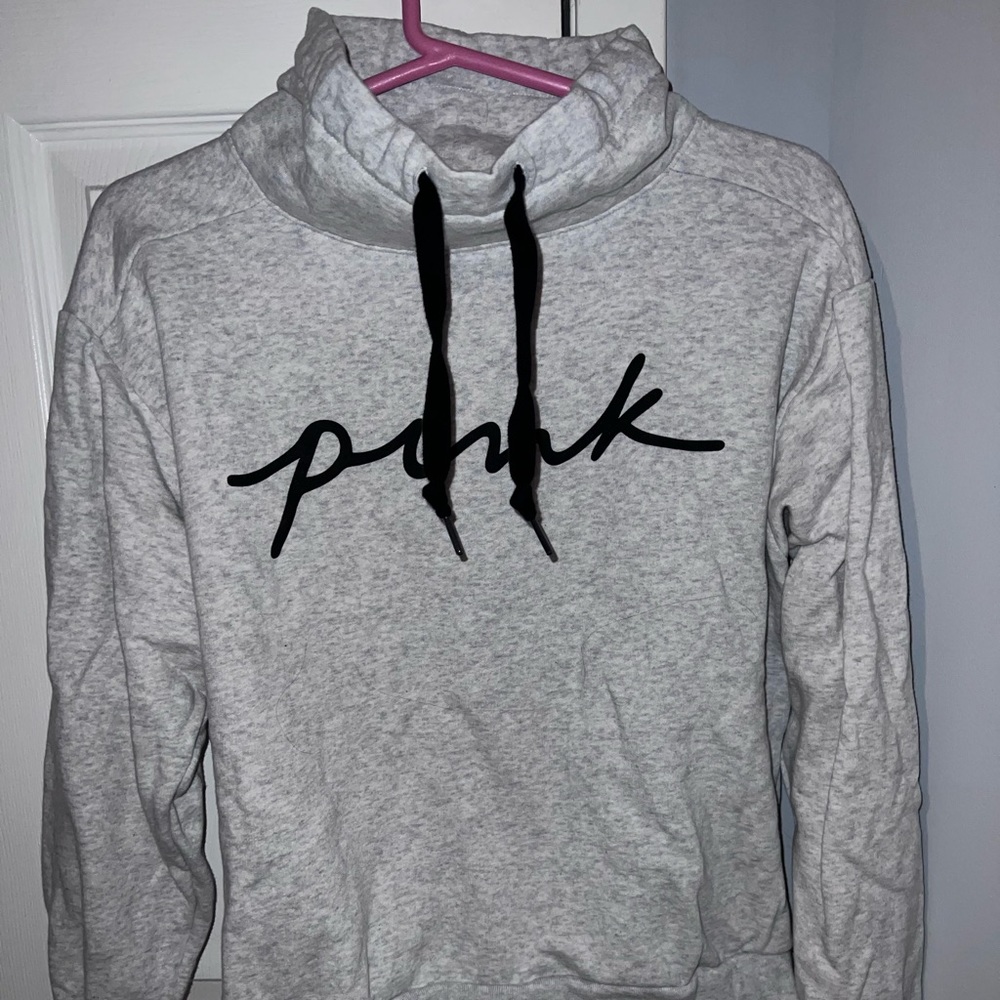 VS PINK COWL NECK HOODIE